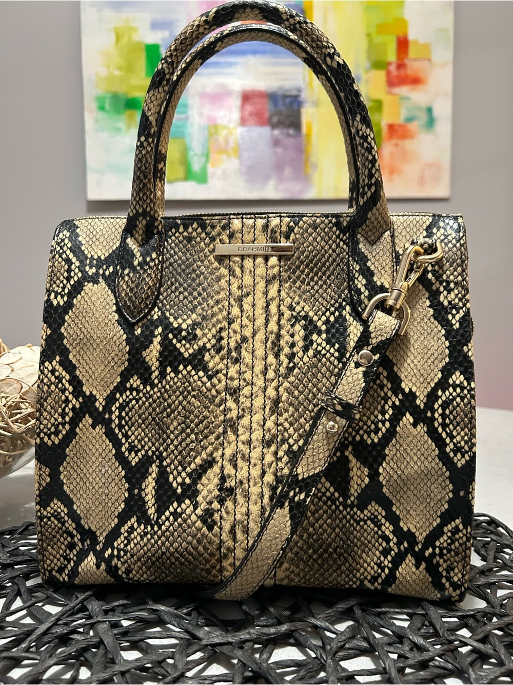 Brahmin Small Caroline Cavier Felix Satchel Crossbody -NWT- READ DESCRIPTION‼️